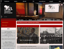 Tablet Screenshot of museoafricano.org